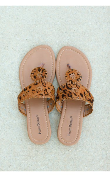 Preppy Sandal - Leopard